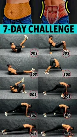 6 pack exercise in 7 day challenge