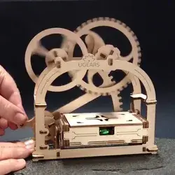 Mechanical Box Card Holder Best gift for him office 3D diy 