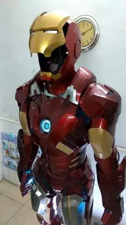 Iron Man Full Body Silicone Soft Base Real Wearable Full Body Helmet Mold