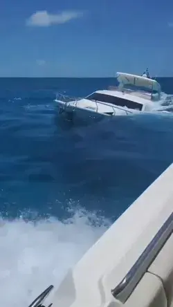 This yacht is sinking