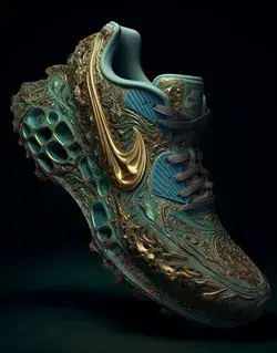 Nike Air cloisonné and rococo by HR Giger