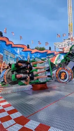 Did they make you feel dizzy watching this? At Rheinkirmes, Düsseldorf, Germany