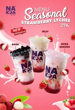 NAKOA CAFE MALANG | Seasonal Menu Strawberry Lychee