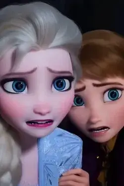 anna and elsa - sad