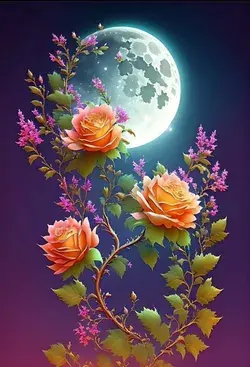 #Amazing Flowers Wallpaper
#Moon #Galaxy