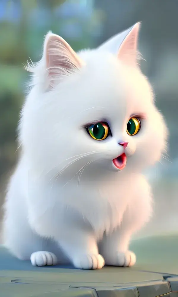 Cute Little Cat Wallpaper-Feline Fun