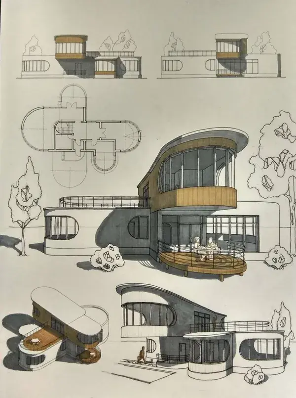 architecture drawing art buildings