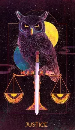 Justice - Card from Orien's Animal Tarot Deck