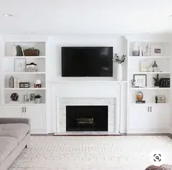 Wall Recess with entertainment, fireplace & furniture walls