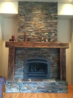 Hand Hewn Fireplace Surround