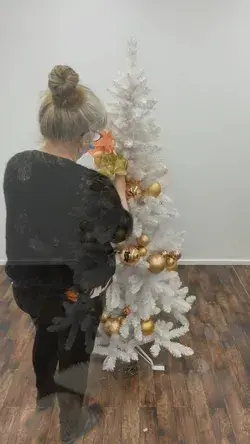 Christmas Tree with Spiral Decorations