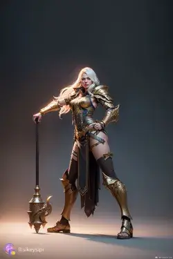 💪 3D Warrior Woman's Legacy 🏆Art&Female Warrior