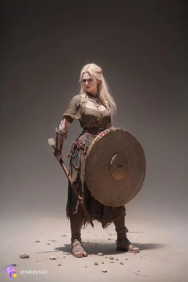 Strength and Determination in 3D: Viking Shieldmaiden