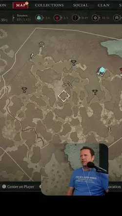 What is this Diablo 4 bug?  Anyone else seeing this when marking certain areas of the map?