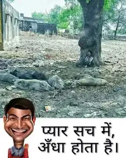 प्यार सच मे अंधा होता है आज देख लिया 🤷🤷