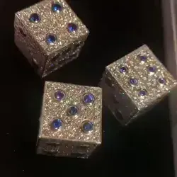 Some diamond studded dice waiting for its lucky buyer.