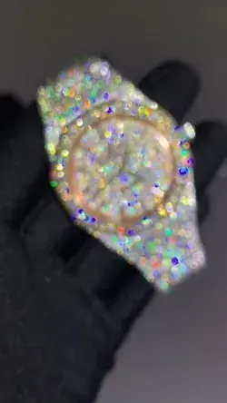 audemars piguet royal oak vvs moissanite diamond iced out customized hip hop jewelry watch