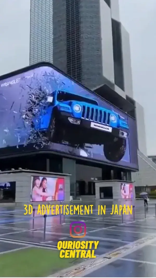 3D advertisement in Japan