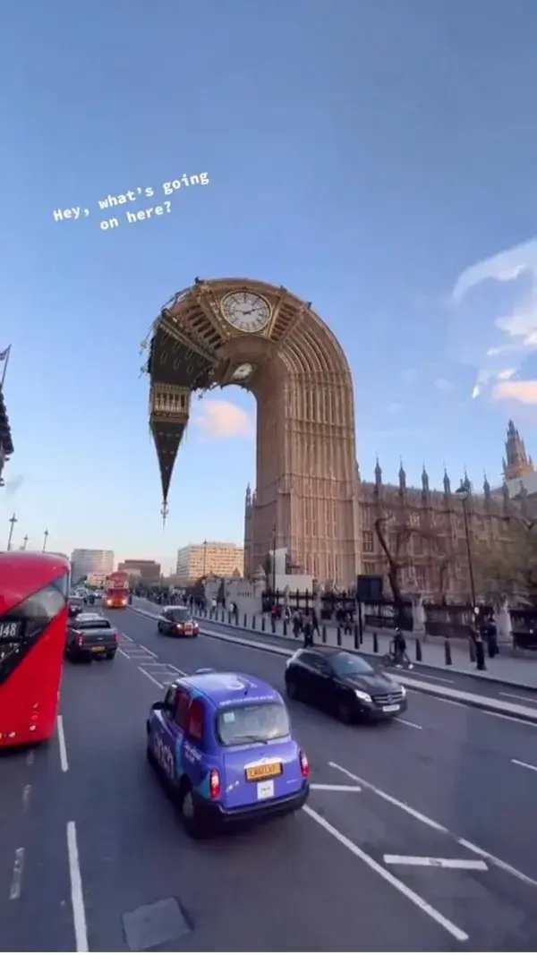 London Aesthetic - Big Ben Having A Bad Day