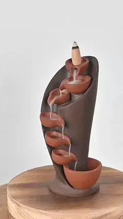 ceramic waterfall Backflow Incense burner