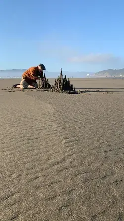 Sandcastle time lapse 