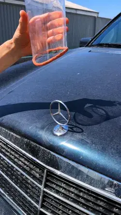 Did he just created DIY glasses 🕶️ from a Merc car badge!? 🤯