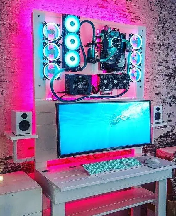 What a cool gaming setup idea 💖✨