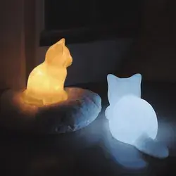 Cat Companion Lamp Decor - Lying Down Cat