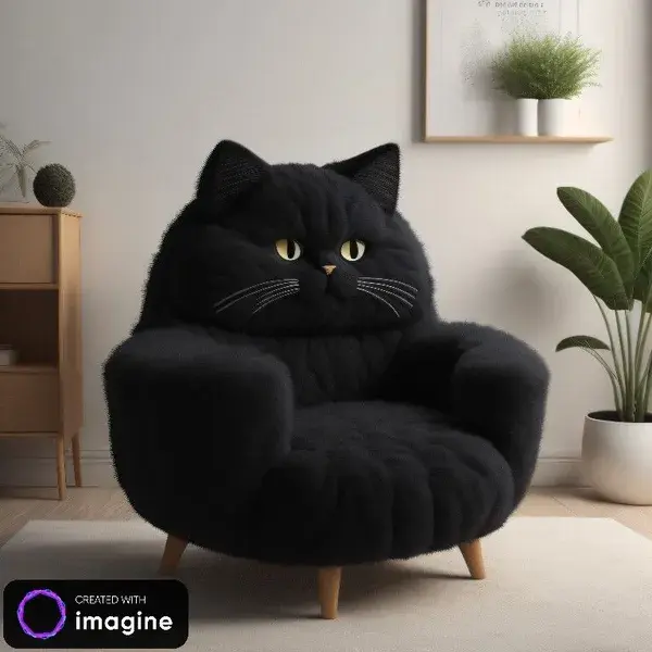 Black Cat Chair