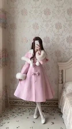 Plush Winter Lolita Dress
