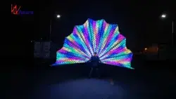 Smart Pixel Peacock Fantail with 1500 LEDs 3 Meters High