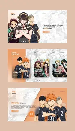 Website anime UI Design idea #Website #UI/UX #Anime