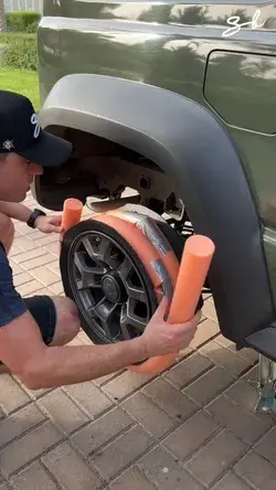 Pool Noodle Car Tire