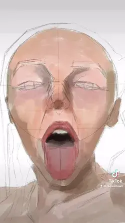 Digital Portrait Process Video by Rae Wallows - #ProcessVideo #PortraitArt #DigitalDrawing