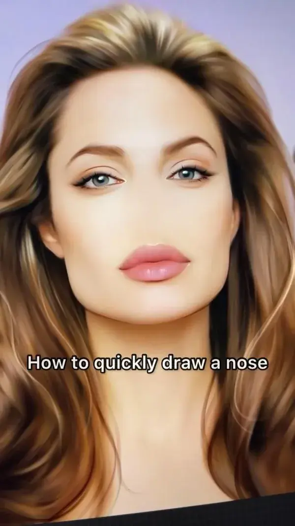 How to draw nose in Procreate #procreate #digitalart art by unallay