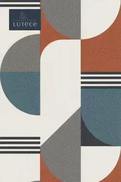 Courbes, lignes droites, demi-cercle, couleurs : le papier peint Bauhaus apporte de la géométrie