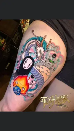 No face calcifer tattoo