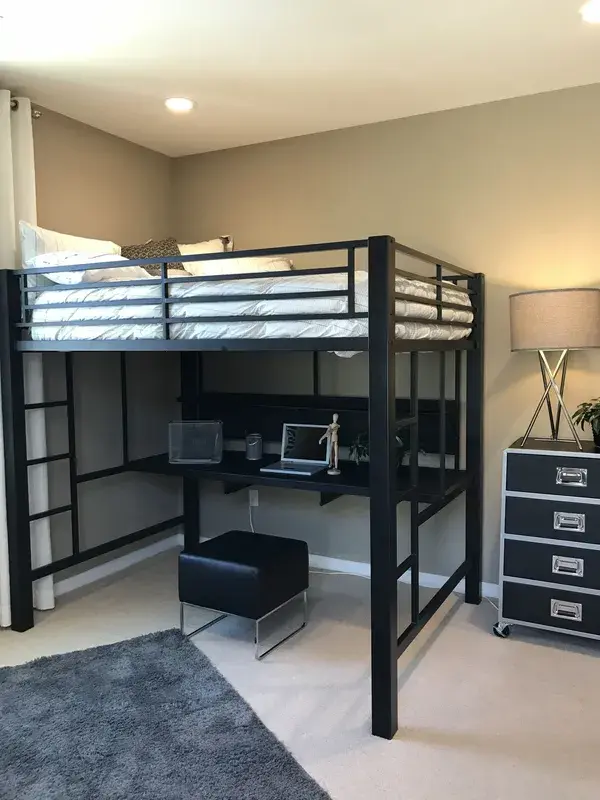 loft bed bedroom organization loft bed with desk bedroom aesthetics bedroom design inspiration style