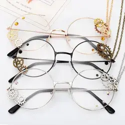 Fashion Sunglasses Frames 2021 Vintage Oversized Women Famous Design Sexy Round Sun Glasses For Female Steampunk Clear