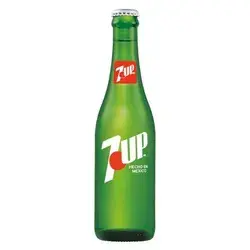 7up - Made in Mexico, 12 fl oz glass bottle, Size:355 mL