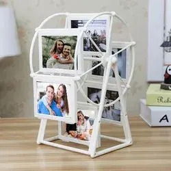 Custom 5 inch Ferris Wheel Romantic Windmill Couple Wedding Photo Frame