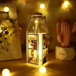 Custom luminous photo wishing bottle