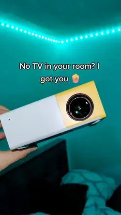 Transform Any Room Into A Home Theater 🎥 #artise #miniprojector #hometheater #TikTokHolidays