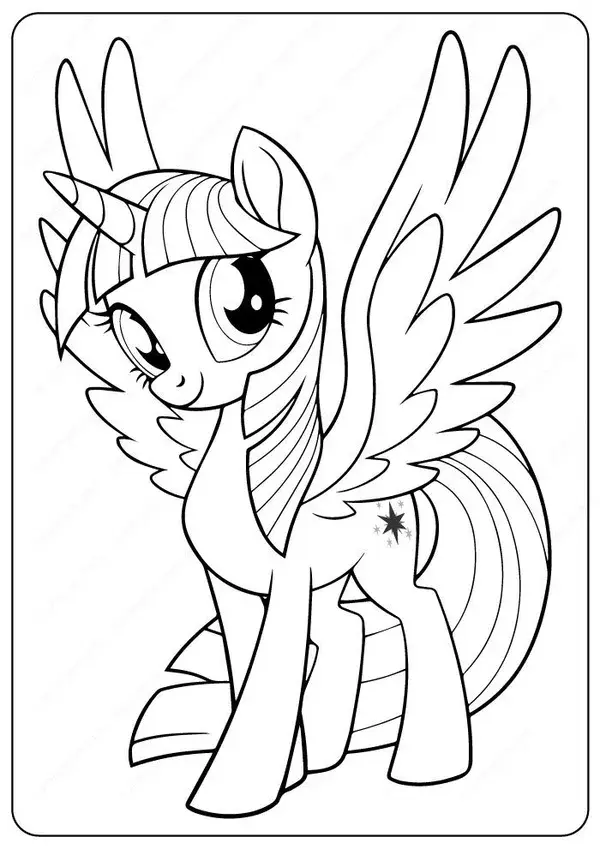 Coloring book page for kids