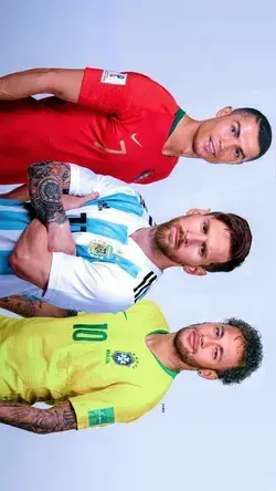 Cristiano × Messi × Neymar Wallpaper HD