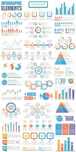 Infographic Elements Bundle, Infographics | GraphicRiver