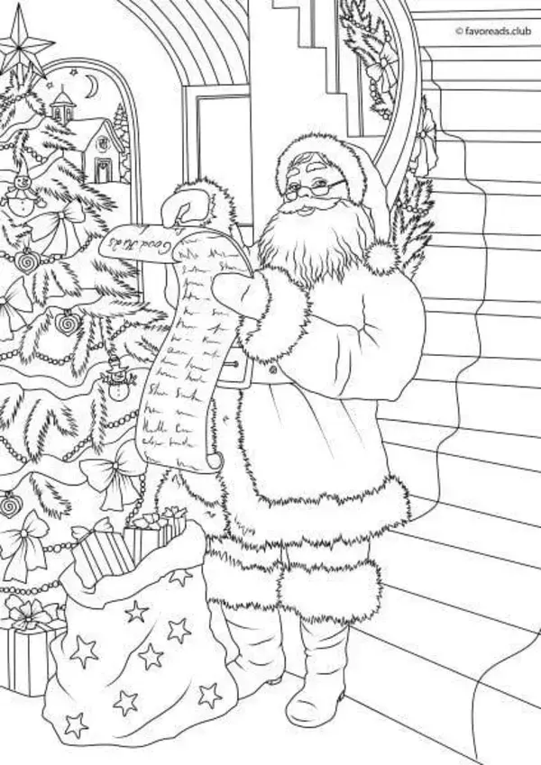 Christmas coloring page 1$ per page