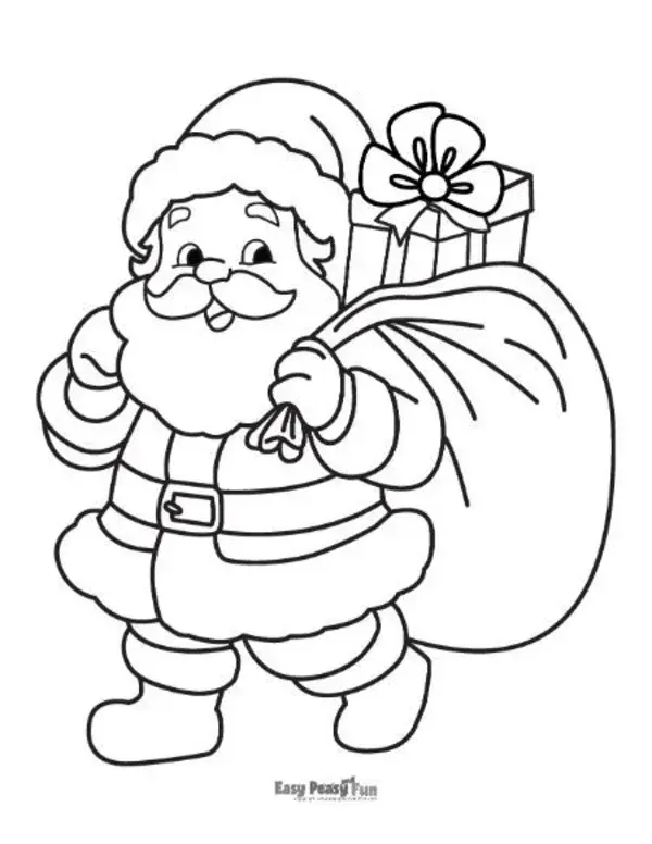 Printable Santa Coloring Pages - Lots of Free Sheets