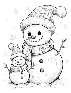 39 Snowman Coloring Pages For Kids And Adults - Our Mindful Life