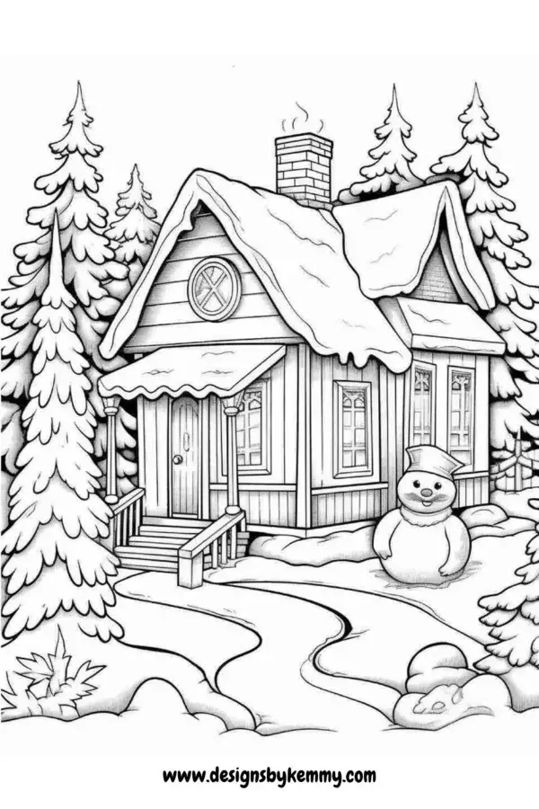 Free Christmas Animal Coloring Pages | Cute Animals Coloring Pages For Adults | Designs By Kemmy